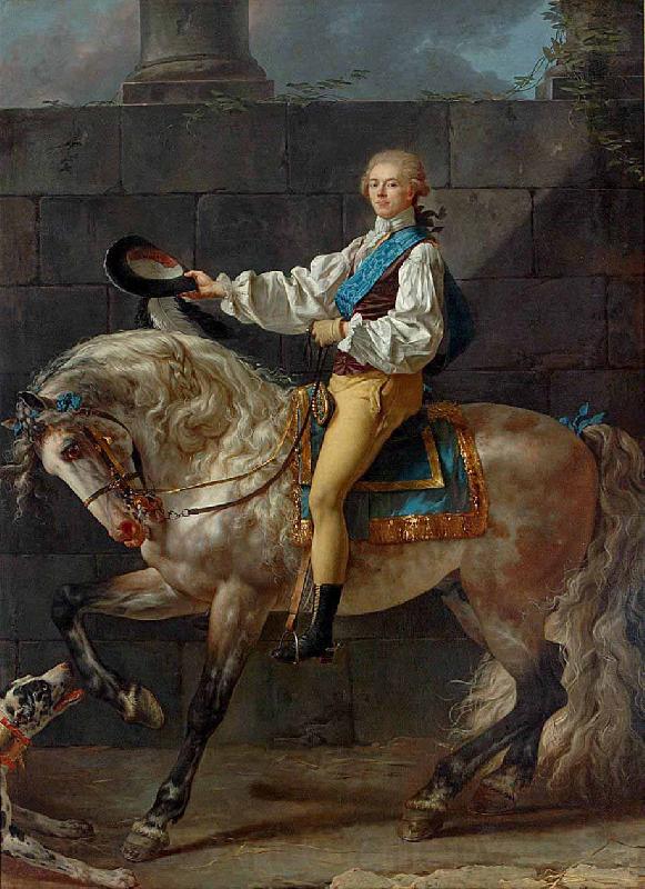 Jacques-Louis David Portrait of Count Stanislas Potocki Spain oil painting art